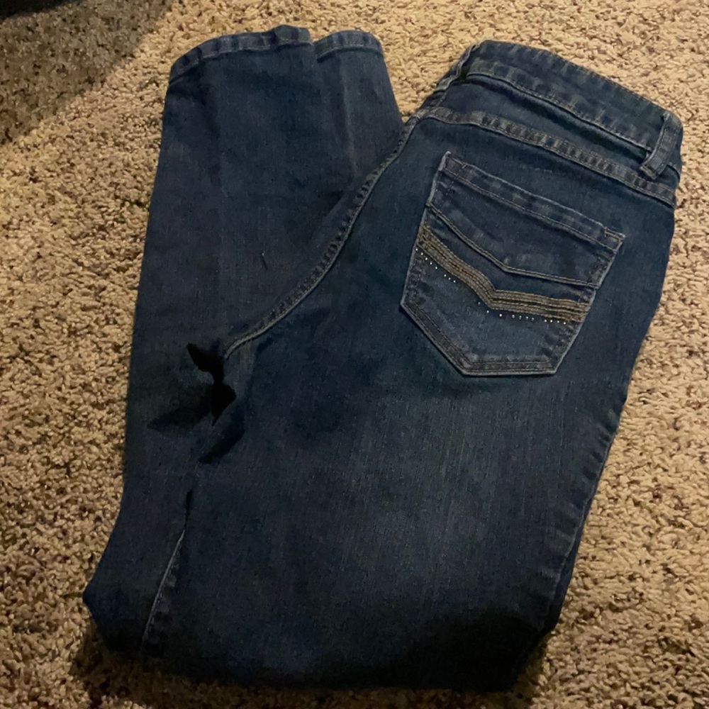 Cute rhinestone jeans